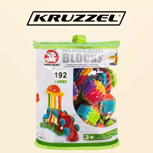 Stavebnice - ježci 192 ks. Kruzzel 20376