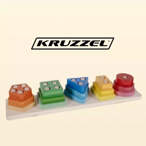 Třídič - dřevěné puzzle Kruzzel 22492