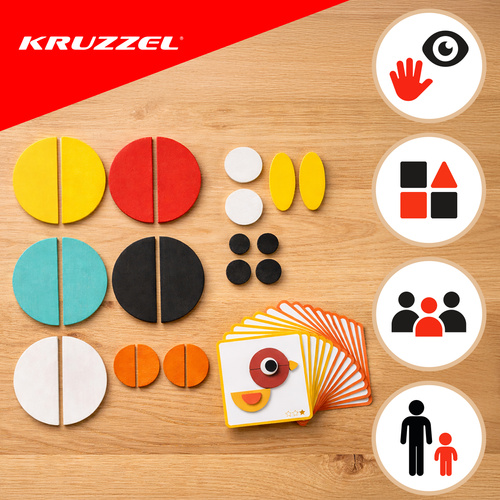 Dřevěné puzzle - Kruzzel 22426 puzzle