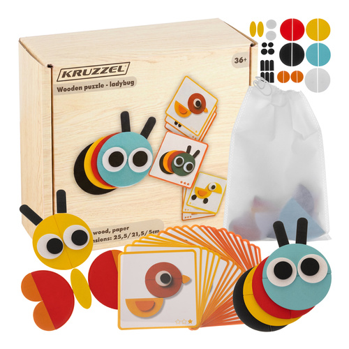 Dřevěné puzzle - Kruzzel 22426 puzzle