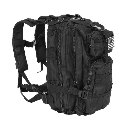 Malý černý turistický batoh 23089
