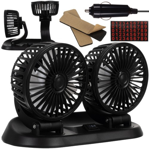 Ventilátor do auta 12V dvojitý Xtrobb 23222