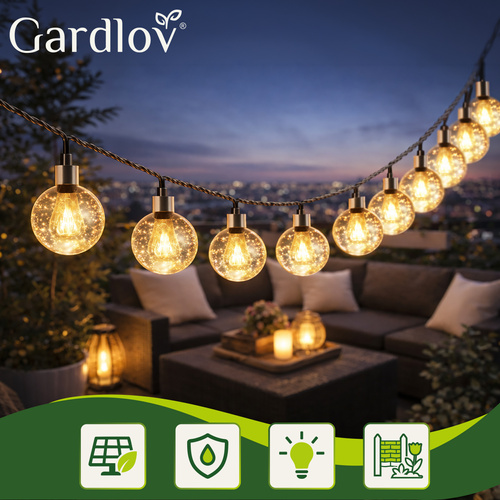 Solární girlanda 7m IP65 Gardlov 24008