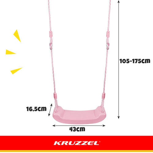 Plastová houpačka - růžová 25445