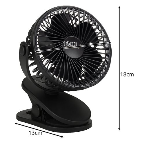 Černý bezdrátový ventilátor Ruhhy 25567