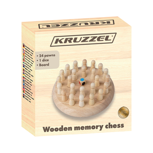 Paměťové šachy - dřevěné Kruzzel 26251