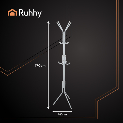 Stojací ramínko 170cm - bílé Ruhhy 26360