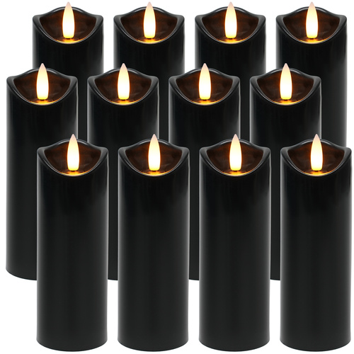 LED svíčky 12 kusů 15cm Ruhhy 26382