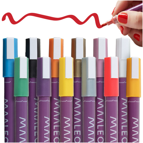 Sada 12 ozdobných fixů Maaleo 25743