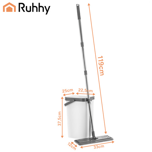 Dvoukomorový mop Ruhhy 27232 11L s kryty