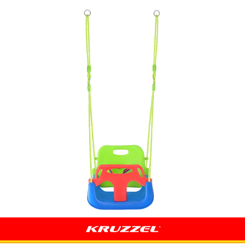 Dětská houpačka Kruzzel 3 v 1 zelenomodrá