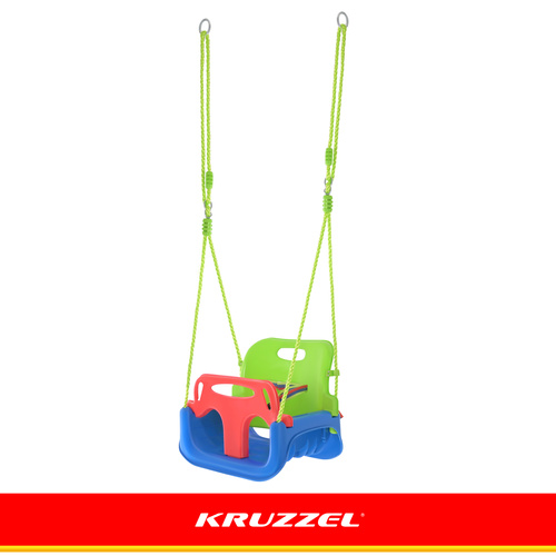 Dětská houpačka Kruzzel 3 v 1 zelenomodrá