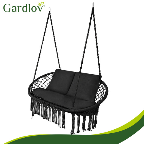 Dvojitý houpací polštář Gardlov - černý