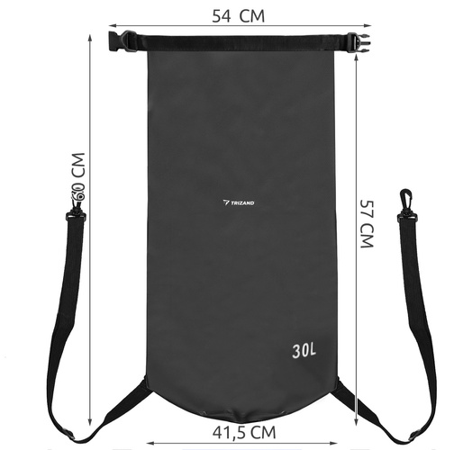 Voděodolný vak 30L černý 23568