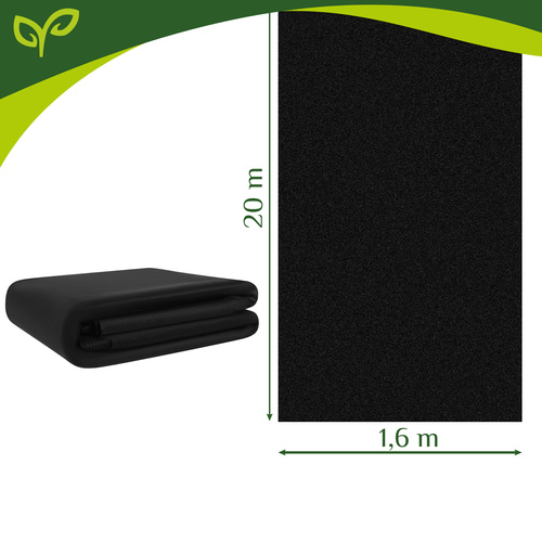 Černá agrotextilie 1,6x20m 50g/m2 Gardlov