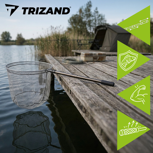 Teleskopický rybářský podběrák Trizand 335 cm