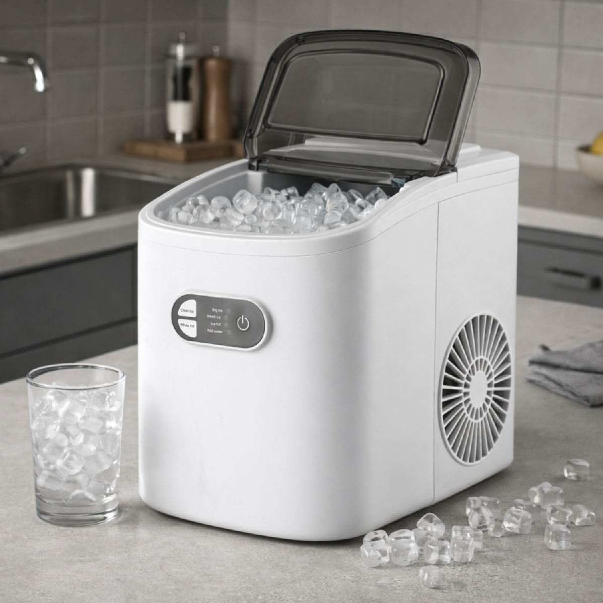 VÝROBNÍK LEDU BÍLÝ