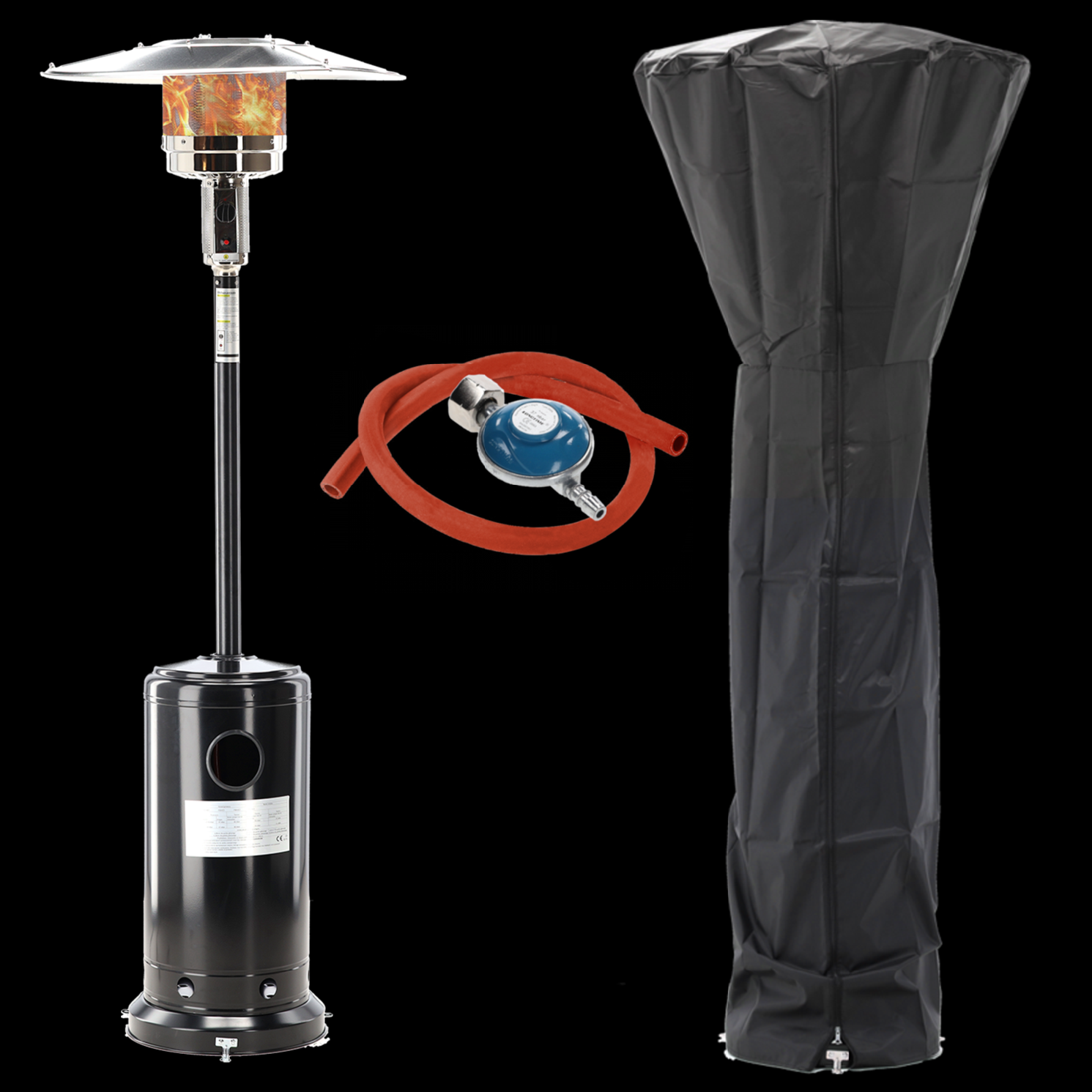 PLYNOVÝ SLUNEČNÍK PRÁŠKOVĚ LAKOVANÝ 221 CM