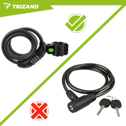Zámek na kolo Trizand 120 cm