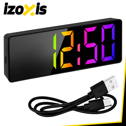 Budík - Izoxis barevné LED hodiny