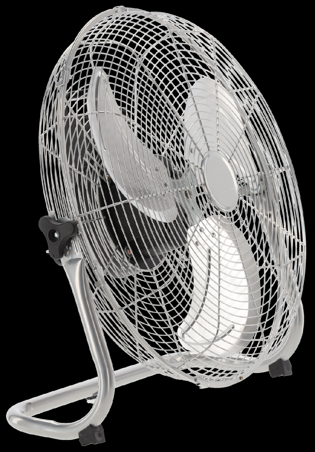 Podlahový ventilátor stříbrný 70W