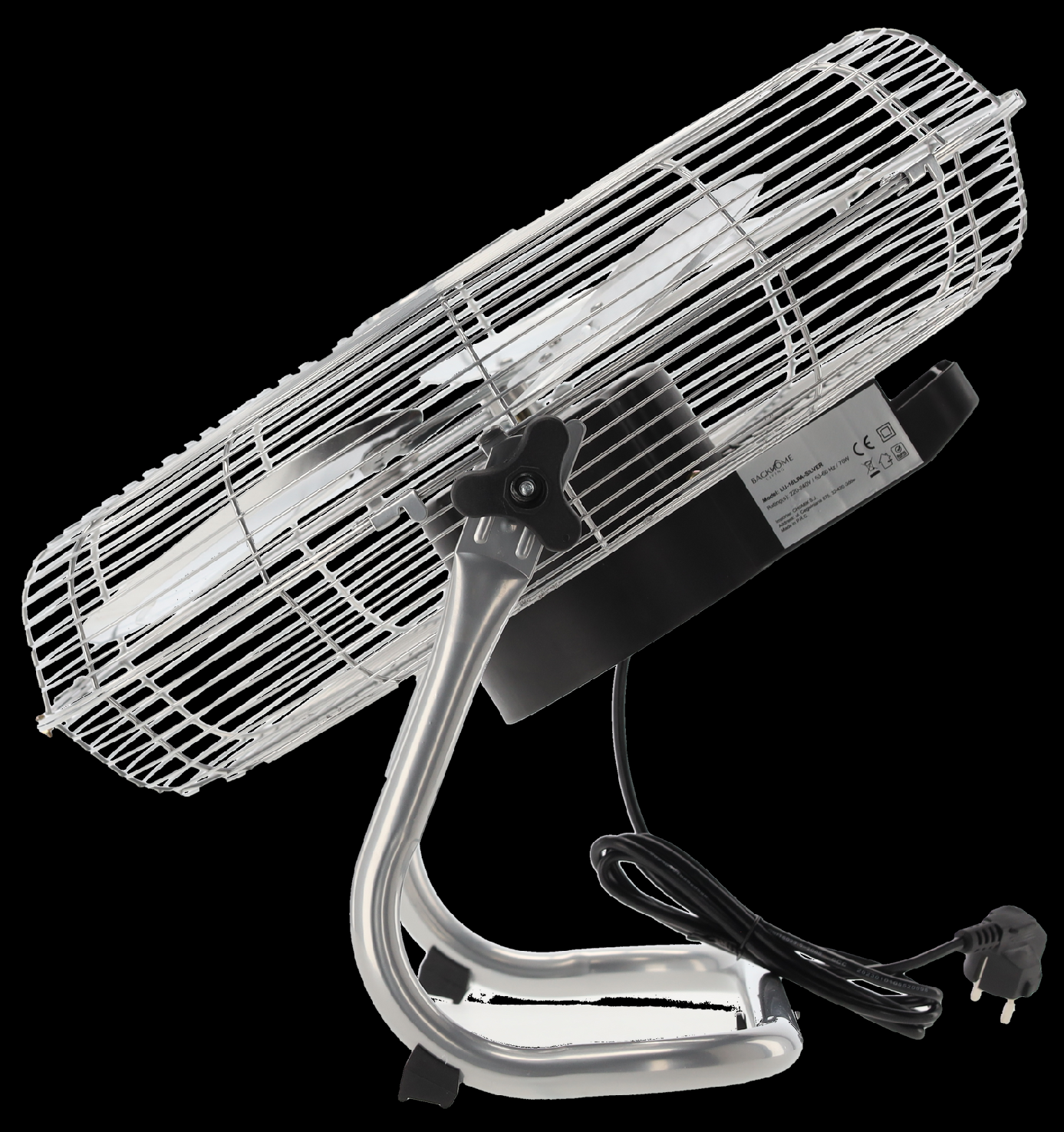 Podlahový ventilátor stříbrný 70W