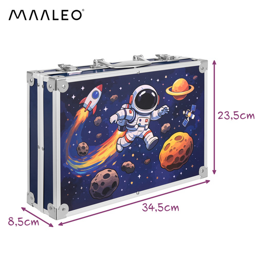 Sada obrazů v kufru - astronaut Maaleo