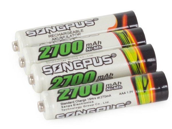 4ks. Baterie aaa r3 do 2700mah