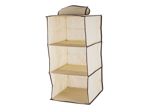 Závěsný organizér do skříně se 3 policemi 60 cm