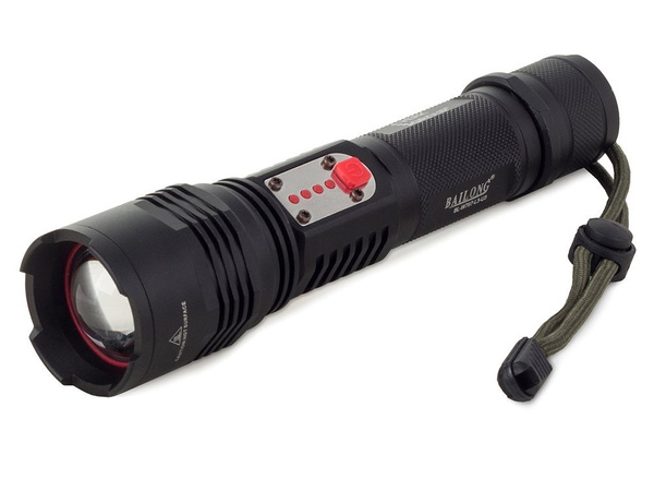 Taktická svítilna bailong cree led usb xml-l t6