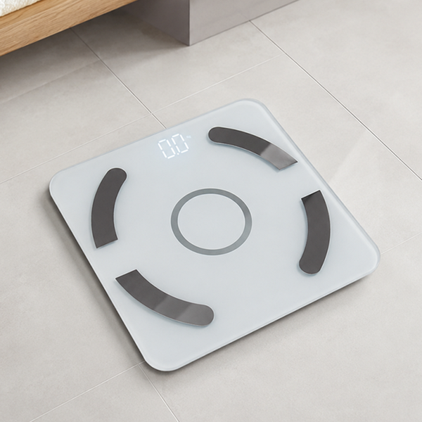 Analytická koupelnová váha bluetooth 180kg sklo