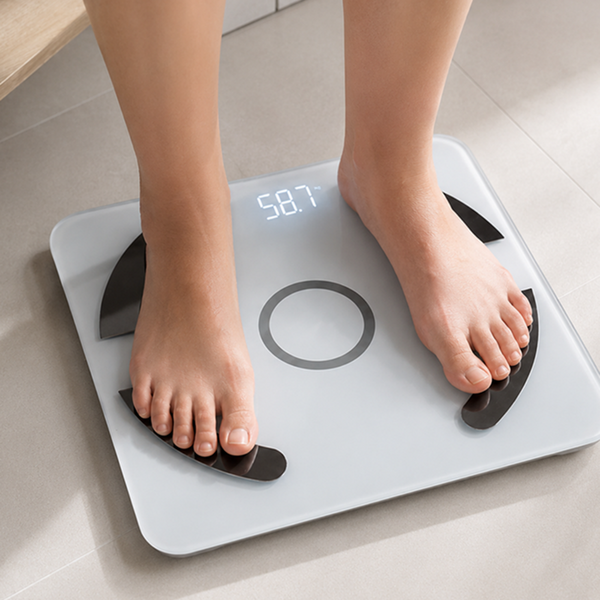 Analytická koupelnová váha bluetooth 180kg sklo