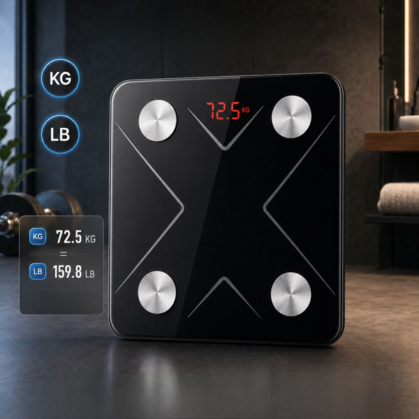 Koupelnová analytická váha bluetooth sklo lcd