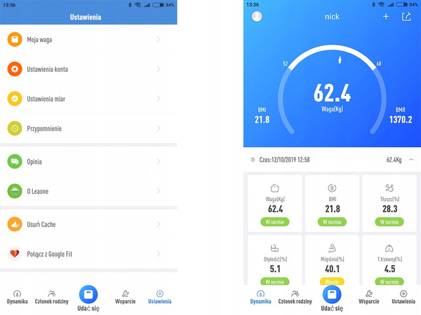 Bmi analytická váha bluetooth 180kg