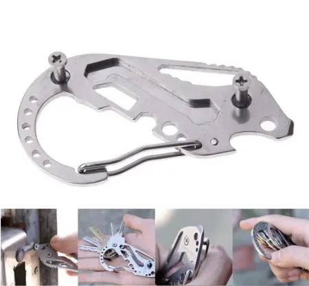 Karabina na klíče, multitool pro přežití