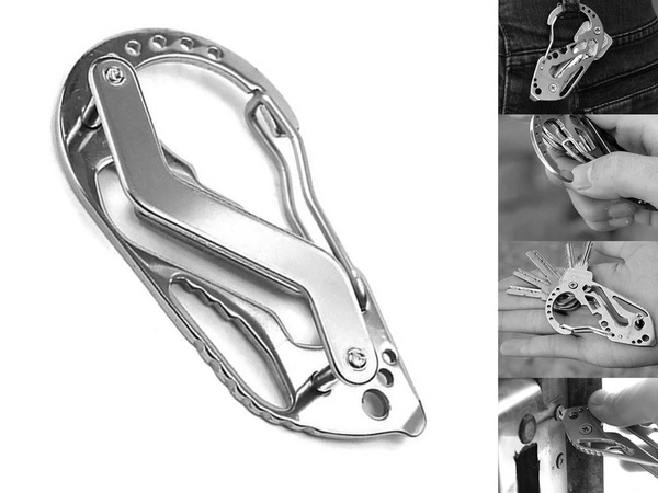 Karabina na klíče, multitool pro přežití