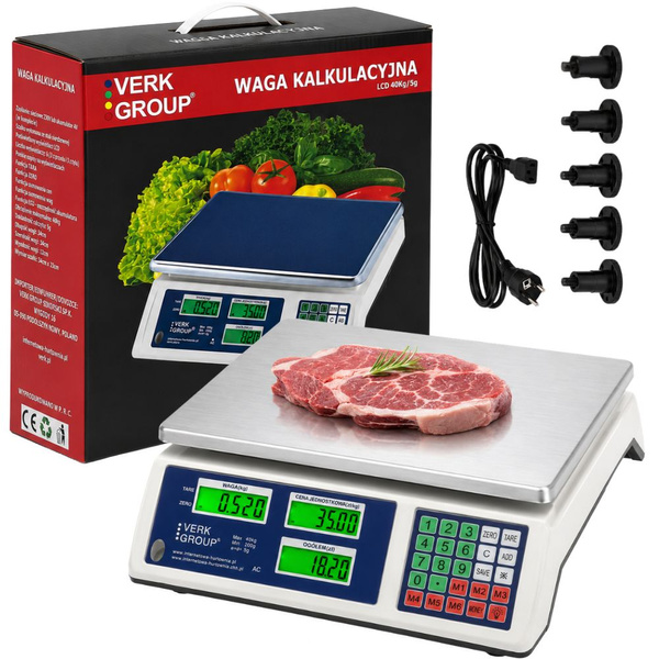 ELEKTRONICKÁ KALKULAČNÍ VÁHA LCD 40kg