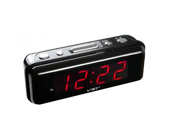 Budík elektronický síťový vedl 24h alarm