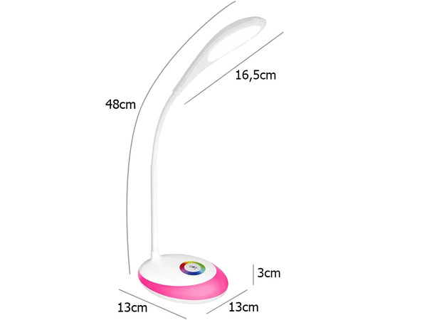 Led stolní lampa rgb 256 barev