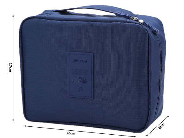 Cestovní organizér na make-up navy blue