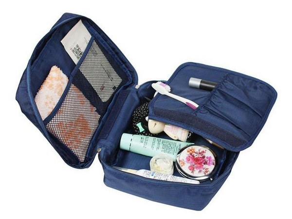 Cestovní organizér na make-up navy blue