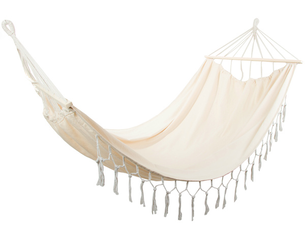 Turistická houpací síť velká boho střapec houpačka pro dvě osoby 200x150