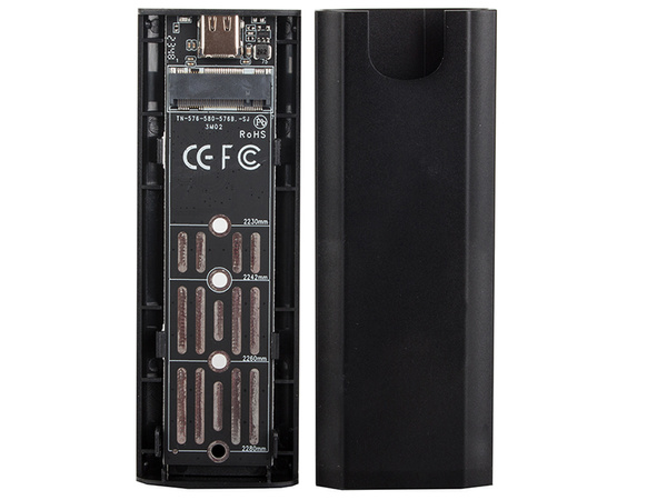 Hdd adapter box m.2 sata ngff usb 3.1 usb typ-c 2230-2280mm