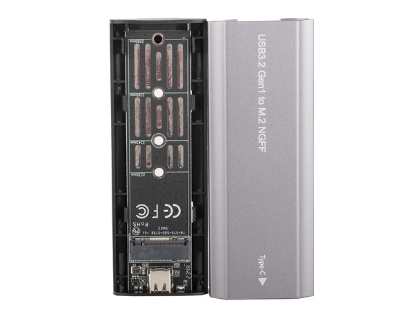 Hdd adapter box m.2 sata ngff usb 3.1 usb typ-c 2230-2280mm