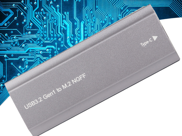 Hdd adapter box m.2 sata ngff usb 3.1 usb typ-c 2230-2280mm