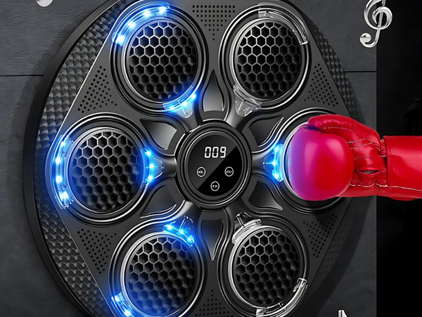 Boxovací štít box trainer mma music usb bluetooth + boxerské rukavice