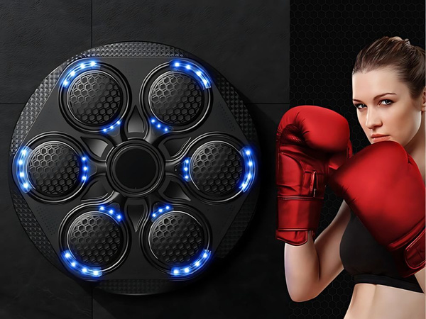Boxovací štít box trainer mma music usb bluetooth + boxerské rukavice