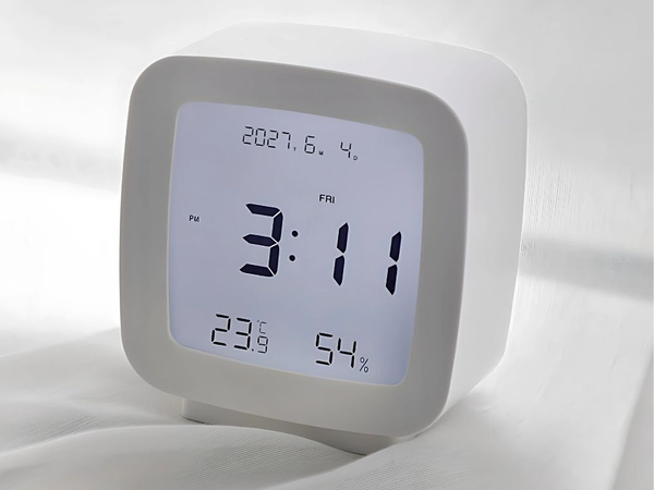 Budík s datem a teplotou s funkcí snooze lcd vlhkost vzduchu
