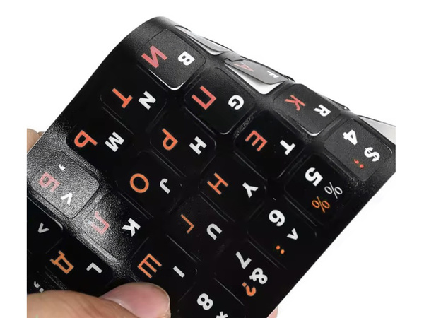 Pc qwerty laptop keyboard stickers 11x13mm