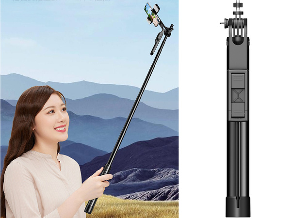 Selfie tyč držák na telefon stativ pilot bluetooth 178 cm